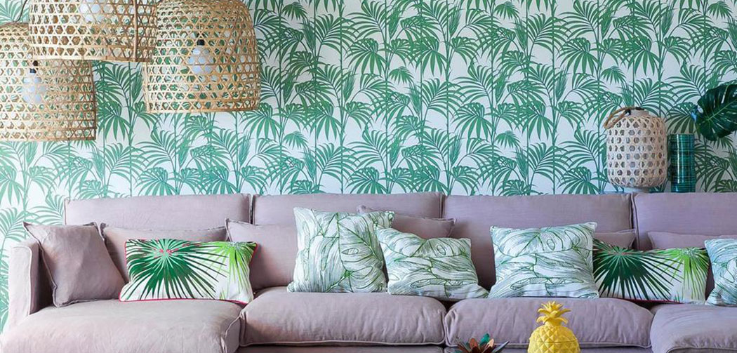 Tendance : la déco en mode jungle la seinographe Papier peint motif tropical