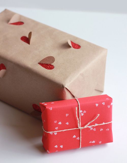 saint valentin idee paquet cadeau coeur kraft diy do it yourself - La  Seinographe